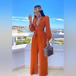 Sexy Sheer bodice jumpsuit FashionNova L